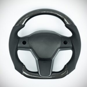 Tesla Model 3/Y carbon fiber steering wheel with sports grip 2017-2024