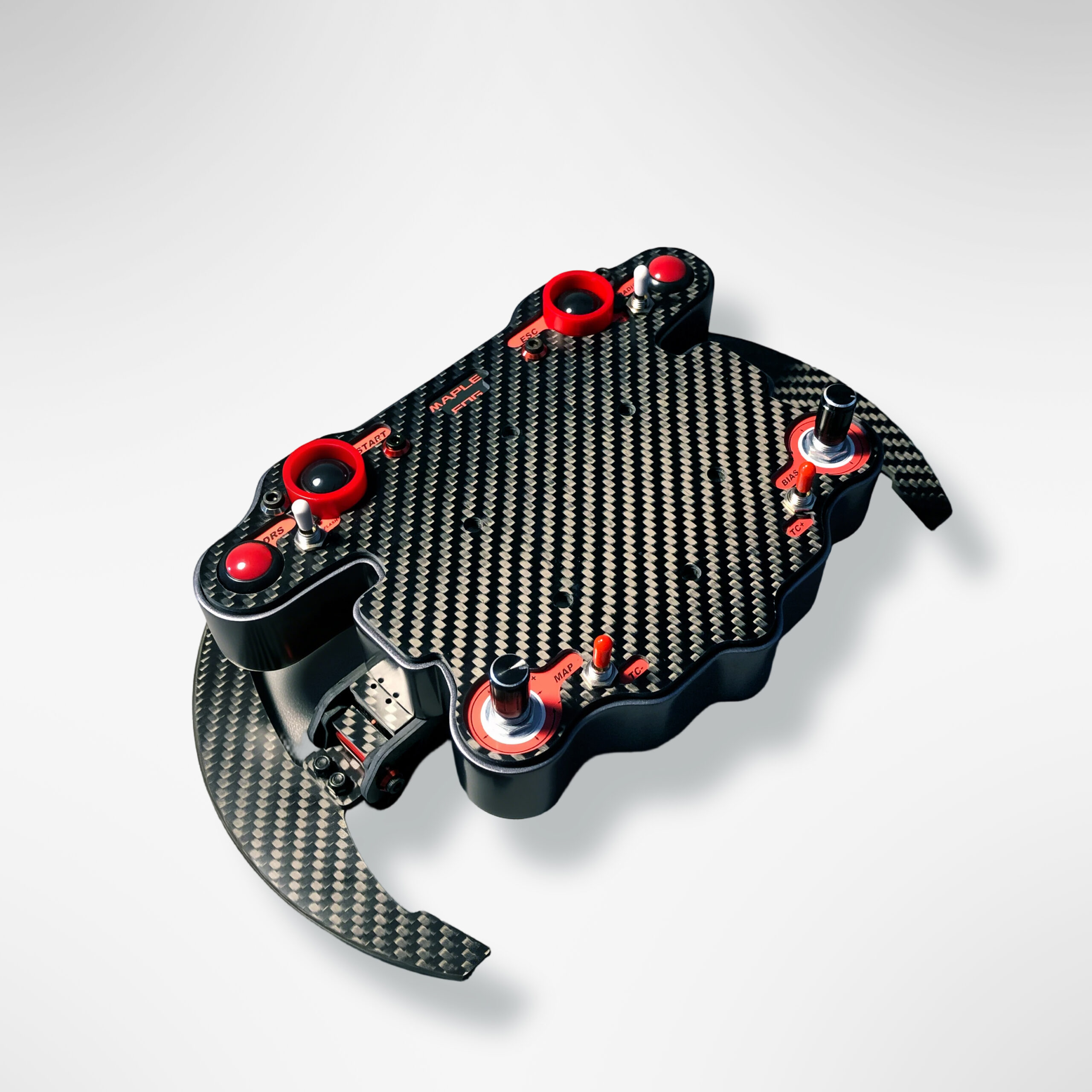 PP Ver.2 carbon fiber racing hub with integrated controls(Red) - Image 5
