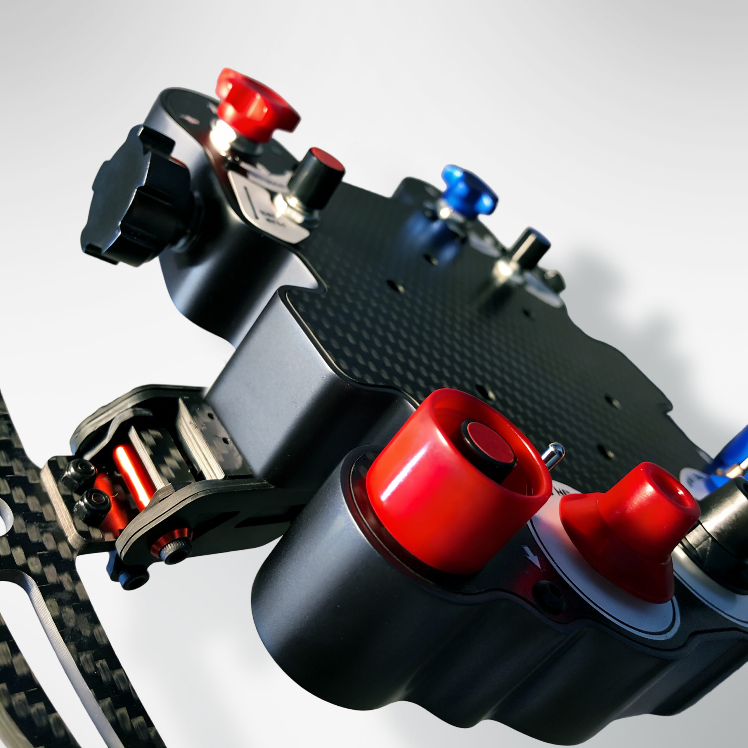 BMW GT3 Full Carbon Fiber HUB - Colored Plastic Buttons - Image 4