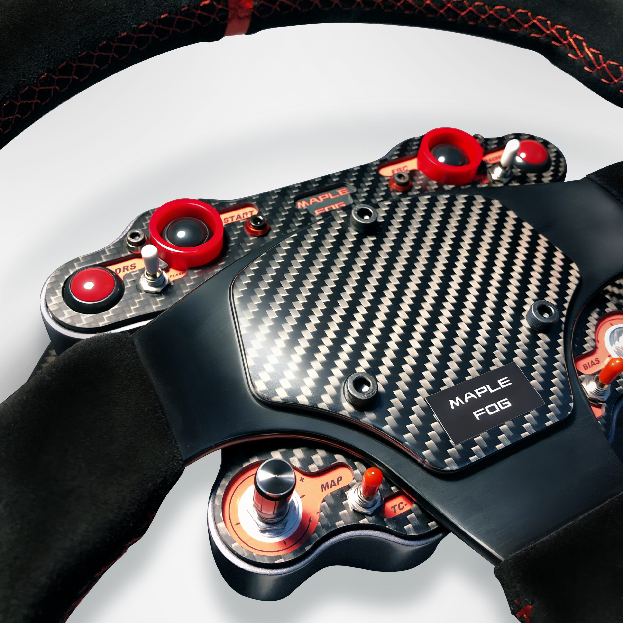 PP Ver.2 carbon fiber racing hub with integrated controls(Red) - Image 6