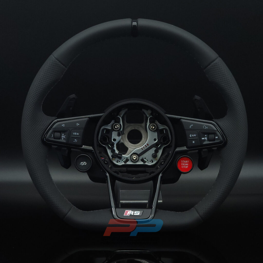 Gen 8 Golf/R/GTI R8 style leather steering wheel with perforated leather grip