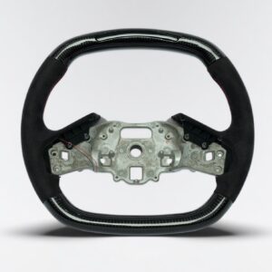C8 Corvette 2020+ carbon fiber steering wheel with suede grip and LED shift light