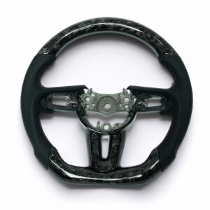 Mazda 3 2019+ forged carbon steering wheel with perforated leather sports grip