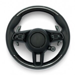 992 Style, Porsche Panamera (970) , 911 (991.1) , Boxster (987.2 981) , Cayman (981) ,Cayenne (958) steering wheel black leather and carbon fiber