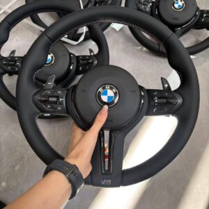 2015 f30 335i OEM Round M style,Black trim,tricolor stiching,heated