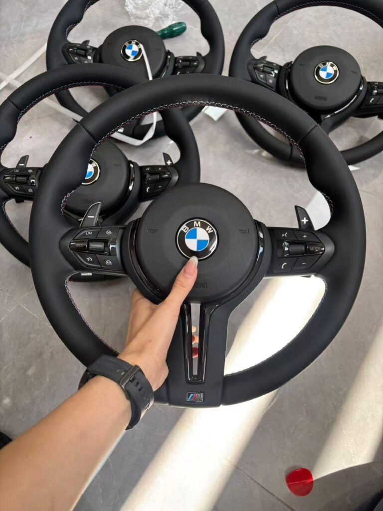 2015 f30 335i OEM Round M style,Black trim,tricolor stiching,heated