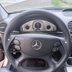 2003 clk55 amg (Requirements : all-leather steering wheel, wrapped in genuine leather with perforated leather grip.grey stitching,grey center marker)