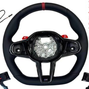 2020 bmw 530i CS style core steering wheel with carbon paddle shifter, dual stage
